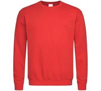 Le11 Unisex 280G Crew Neck Sweatshirt Adult (UK, Alpha, L, Regular, Regular, Scarlet Red)