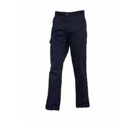 LE11® Women's Work Cargo Trousers | Combat Workwear Pants | Reinforced Knee Utility Pants | Adjustable Waist Straight Leg Navy UK | Cargo Pants Women UK | Women's Work Trousers UK (Navy-14)