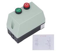 LE1D09M7 Magnetic Motor Starter Control Switch for Single or Three Phase Systems - AC - 7 to 10A Current Range - IP55 ABS Housing with Push Button
