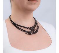 Lea Geometric Recycled Rubber Necklace
