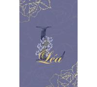 Léa Journal: Monogram L Personalized Floral Notebook for Women Decorative Purple and Gold Monogram Journal, Cute Aesthetic Notebook, Personalized Diary and Birthday Gift for Women Named Léa