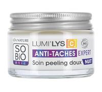 LÉA NATURE SO BiO étic | Gentle Night Peeling Care - Lumi'lys [C] | Anti-Spot Expert | Prevents & Reduces All Types of Spots | Luminous Skin | 99% Natural Origin | Made in France | 50 ml