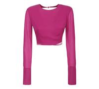 LEA Open Back Cropped TOP - female - Andamane - Long Sleeve T-Shirts - Pink - L - Tops L