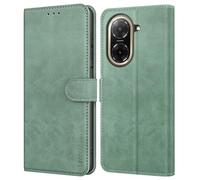 Leacckl for Xiaomi Redmi A5 4g Case, Leather Wallet Case, Flip Case with Card Holder and Magnetic Buckle, Green
