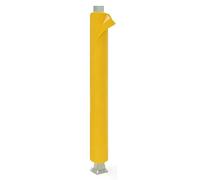 Leaceuv Basement Pole Padding for Round & Square Post, 2cm High-Density Foam Column Wrap for Garage Basketball Hoop, Weatherproof Indoor Outdoor Post Protector(Yellow,H 182CM_INNER DIA 75MM)