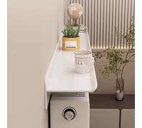 Leaceuv Over Radiator Shelf White 40-140cm,Modern Radiator Cover,No Drilling,Anti-Smoke Dust-Proof,Helps Deflect The Heat Back into The Room,for Offices Living Rooms Kitchen(L40cm/15.7in)