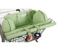 Leachco Prop 'R Shopper Shopping Cart Cover, Green Pin Dot