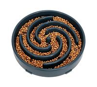 LEACOOLKEY Large Slow Feeder Dog Bowl,Maze Interactive Slow Eating Bowl,Anti Gulping Healthy Eating,Stop Bloat Slow Down Feeding Dishes for Medium/Big Dogs(Dark blue)