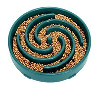 LEACOOLKEY Large Slow Feeder Dog Bowl,Maze Interactive Slow Eating Feeder Bowls, Anti Gulping Healthy Eating,Stop Bloat Pet Slow Down Feeding Dishes for Medium/Big Dogs, Dark Green