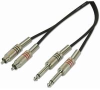 LEAD, 2X 6.35MM JACK - 2X PHONO, 3M STC3PCM (STAGG) Qty X 1