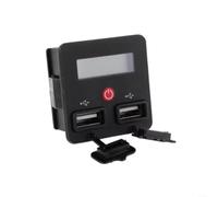 Lead-Acid for battery Capacity Indicator Voltmeter Tester with Dual USB Ports, 12V-24V Wide Voltage Range for 3S-6S Li-Ion and for lifepo4 Batteries, Accurate Voltage Display and Fast Charging