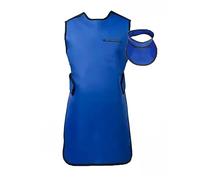 Lead Apron X-ray Protection Lead Apron With Thyroid Collar, Radiation Protection Lead Clothing Shields, 2-piece Set (Color : 0.35mmPb, Size : 90x60cm)