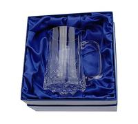 Lead Crystal Cut 1 Pint Glass Tall Straight Tankard