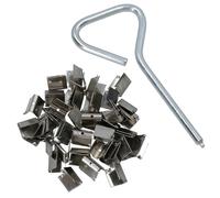 Lead Flashing Kit Applicator Fixing Tool & Clips 50 Pack House Wall Roofing