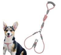Lead for Large Dogs | Double Headed Nylon Rope,4.92 FT Nylon Dog Leads with Comfortable Handle,for Medium Large Sized Pet Puppy Outdoor Outside Walking Hiking Jogging Training Running