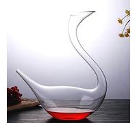 Lead-Free Crystal Glass Decanter, Swan-Shaped Red Wine Decanter, Handmade Glass Drinkware, 40 Cm High Decorative Decanter, Art Collection