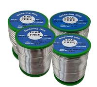 Lead Free Rosin Core Loose Solder Wire for Electrical Soldering, Content 2.0% Solder Flux Sn99.3 Cu0.7 Electronic Soldering Components Repair (Length: 3M, 1.6mm)
