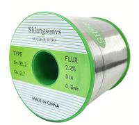 Lead Free Solder Wire Sn99.3 Cu0.7 Rosin Core Flux Solder Wire No Lead Tin Wire Electronics Soldering DIY Weld Electric Solder for Electronic Repair (0.8mm, 500g)