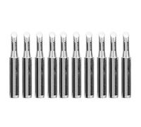 Lead Free Soldering Iron Tips Replacement 10Pcs 900M T 4C Fast Heating Long Service Life No Virtual Welding Convenient to Use for Large Welding Area Thick Terminal Large Welding
