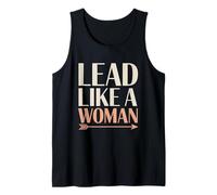 Lead Like a Woman Women Empowerment Women's Equality Tank Top