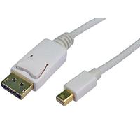 Lead,MINI DP to DISPLAYPORT,2M,White, Audio & Video Cable Assemblies Qty X 1