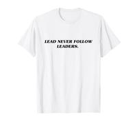Lead Never Follow Leaders Mindset Motivational Baseball T-Shirt