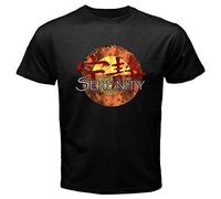 LEAD New Serenity Firefly Retro Movie Simbol Men's Black T-Shirt Size S-3XL