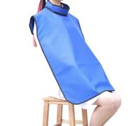 Lead Radiation Protection Apron with High Collar Waistcoat & Square Scarf - X-Ray Protective Clothing Blanket Set Medical clothing(0.35mmPb)
