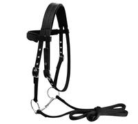 Lead Rope Horse Head Harness with Triple Metal Fasteners | Equestrian Halter Headgear - Comfortable Livestock Control Strap, Farm Equipment for Colts, Geldings, Pasture, Barn Grooming, Ranch Animal