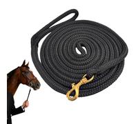 Lead Ropes for Horses - Nylon Performance Tack | Barn Double Braid Equine Lunge Rope - for Daily Grooming Showing Competition Trail Riding Equestrians Outside Barn Farm Stable Riding School