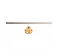 lead screw， T5 Memimpin Sekrup Picth 1Mm 2Mm 100 200 400 500 800 1000Mm Untuk 3D Printer + Kuningan(600mm)