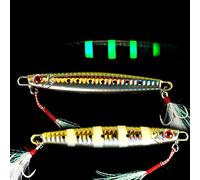 Lead Vertical Jigs Saltwater Artificial Bait,Speed Jigging Slow Jigging Pitching Lures,JoyFishing Glow Lead Jigs 60g/100g/150g Fishing Lures for Tuna,Grouper,Dogtooth,Bass,Salmon (60g, Gold)