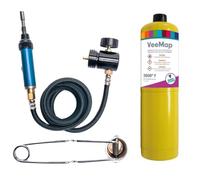 Lead Welding Kit Fine Nozzle Blow Torch with Gas Included Mapp Gas Torch for Detail Soldering Model Making Jewellery Brazing