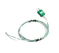 Lead Wire Length 3m-5m IM-K-M Green and White Wire Twisted Pair Thermocouple Green Temperature Sensor Type K(4M Wire Length)