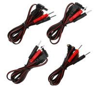 Lead Wires for TENS Machines 4Pack Electrotherapy Accessories with 2mm Pin Connectors Premium Electrode Cables Compatible with TENS Electronic Therapy Machines 47 Inches Length