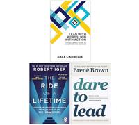 Lead With Words Win With Action, The Ride of a Lifetime & Dare to Lead 3 Books Collection Set