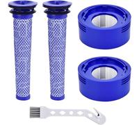 Leadaybetter Filter Replacement for Dyson V7 V8 SV10 Animal Absolute | Motorhead Cordless Vacuum Cleaner, 2 Post Motor Filters & 2 Pre HEPA Filter Replacements, Part # DY-96566101 & DY-96747801