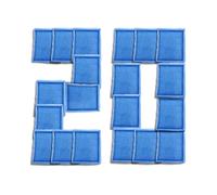 LeadCon 20 Pack Replacement Aquarium Filter Cartridge, Fit for Aqua-Tech 10-20 Gallon Power Filters, for Aqua-Tech EZ-Change #2 Fish Tank Filters