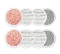 LeadCon 8 Pack Upgrade S6002UK Replacement Steam Mop Pads Compatible with Shark S6002UK S6002UKSB S7201BRNUK, Steam Scrub Cleaning Pads 2 Twist Pads+4 Scrubby Pads+2 Heavy Scrub Pads