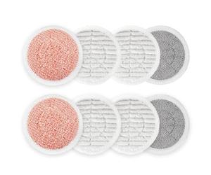 LeadCon 8 Pack Upgrade S6002UK Replacement Steam Mop Pads Compatible with Shark S6002UK S6002UKSB S7201BRNUK, Steam Scrub Cleaning Pads 2 Twist Pads+4 Scrubby Pads+2 Heavy Scrub Pads