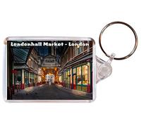 Leadenhall Market - London - Double Sided Large Keyring Gift/Present/Souvenir BBSK1225