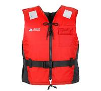 Leader Accessories Adult's 45-50N Sport II Front Zipper,Nylon,Buoyancy Vest Aid,buoyancy aid,Canoe Kayak Dinghy SUP Jacket with pocket, CE EN ISO12402 Approva(Red L:70-90KG)