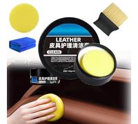 Leader Cleaning and Care Cream & Cleaning Paste for Leather Care, Leather Care Cleaning Paste, Automotive Interior Leather Cleaning Cream, Leather Repair Kit for Car, Furniture, Jacket, Sofa (1pc)
