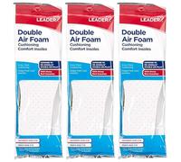 LEADER Double Air Foam Insoles, Keeps Feet Cool & Dry, Extra Thick Dual Layer, for Men & Women, One Size Fits Most, Trim to Size, Unisex, Compare to Dr. Scholls Air-Pillo, 1 Pair, Pack of 3