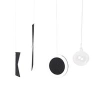 LEADER JOY Montessori Munari Mobile Visual Mobiles Black White Felt Handmade Shape and Color Recognition