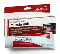 Leader Muscle Rub - Fast-Acting, Deep Penetrating Relief for Sore Muscles and Joints, Minor Arthritis and Back Pain Relief, Non-Greasy Formula Topical Analgesic, Camphor, Menthol & Methyl Salic