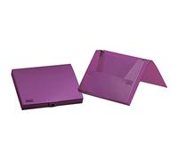 Leader Paper Folder with Elastic Polypropylene DIN A4 Lavender Opaque Spine 25 mm