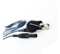 Leaderman LDMEBLFCI - Earth Bond Test Lead, With Large Diameter Crocodile Clip & Jaw Extension