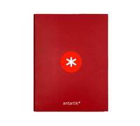 Leaderpapel Anartik A4 Folder Lined 4 Rings 25mm Round Raspberry