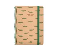 Leaderpapel School Diary Year 24-25 Classic Crocodile 2 Days Page DIN A5 Paper FSC Elastic Band